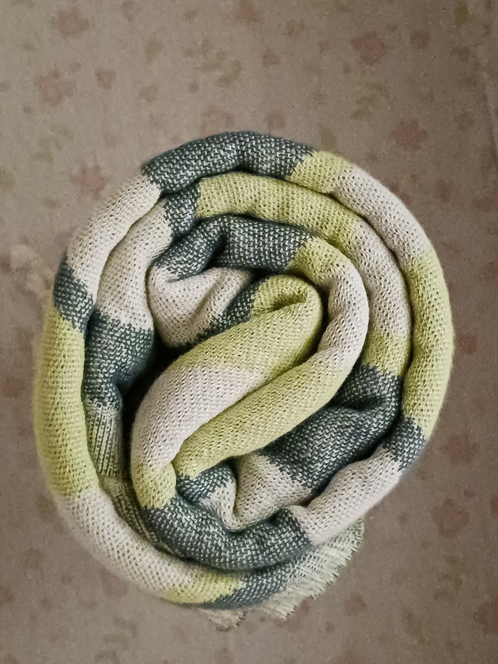 Organic Cotton Sand Cloud Beach Towel Thin Lightweight Tartan Lime